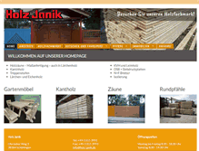 Tablet Screenshot of holz-janik.de